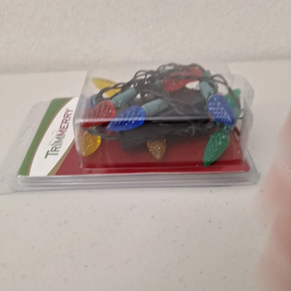 Vintage Trimmery Christmas Multicolor Indoor Miniature Light Set 5 Feet‎ NEW
